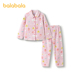 法兰绒 女2025冬新款 奶噗噗IP 巴拉巴拉balaOne儿童家居服套装