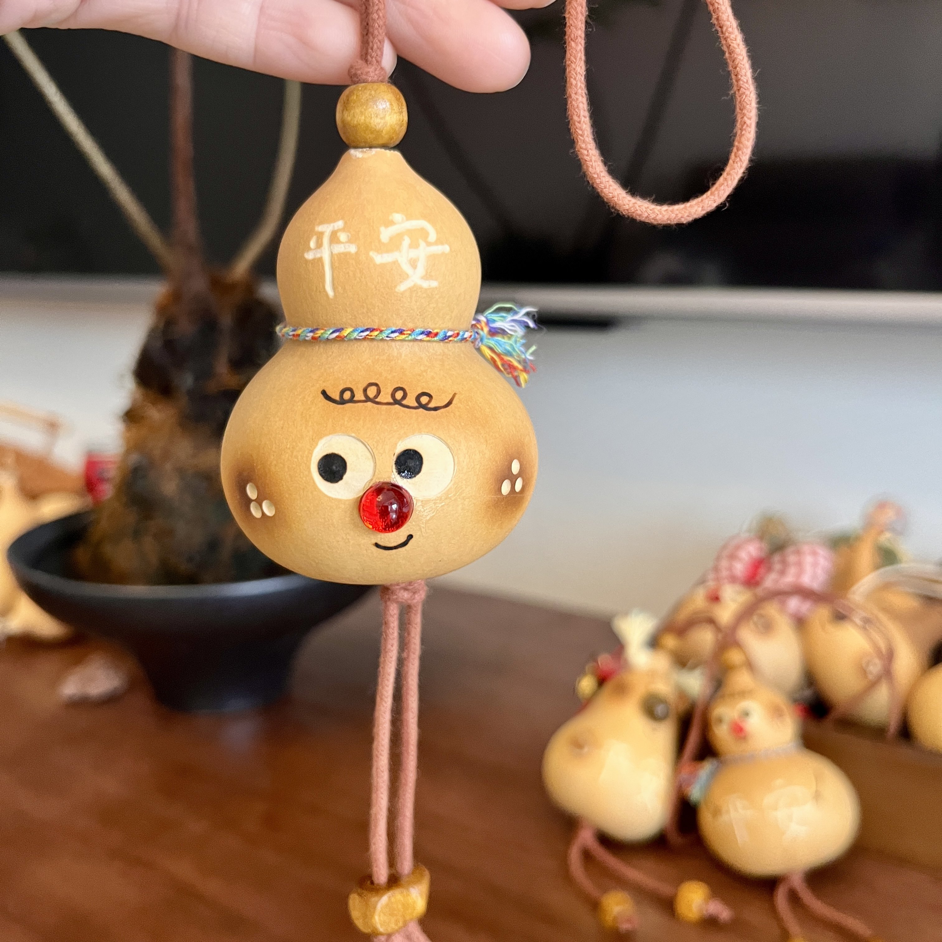 【双面】天然文玩葫芦挂件平安旺财高级感国风新中式车内饰品摆件
