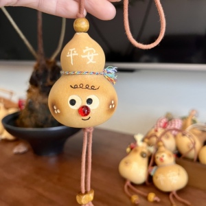 【双面】天然文玩葫芦挂件平安旺财高级感国风新中式车内饰品摆件