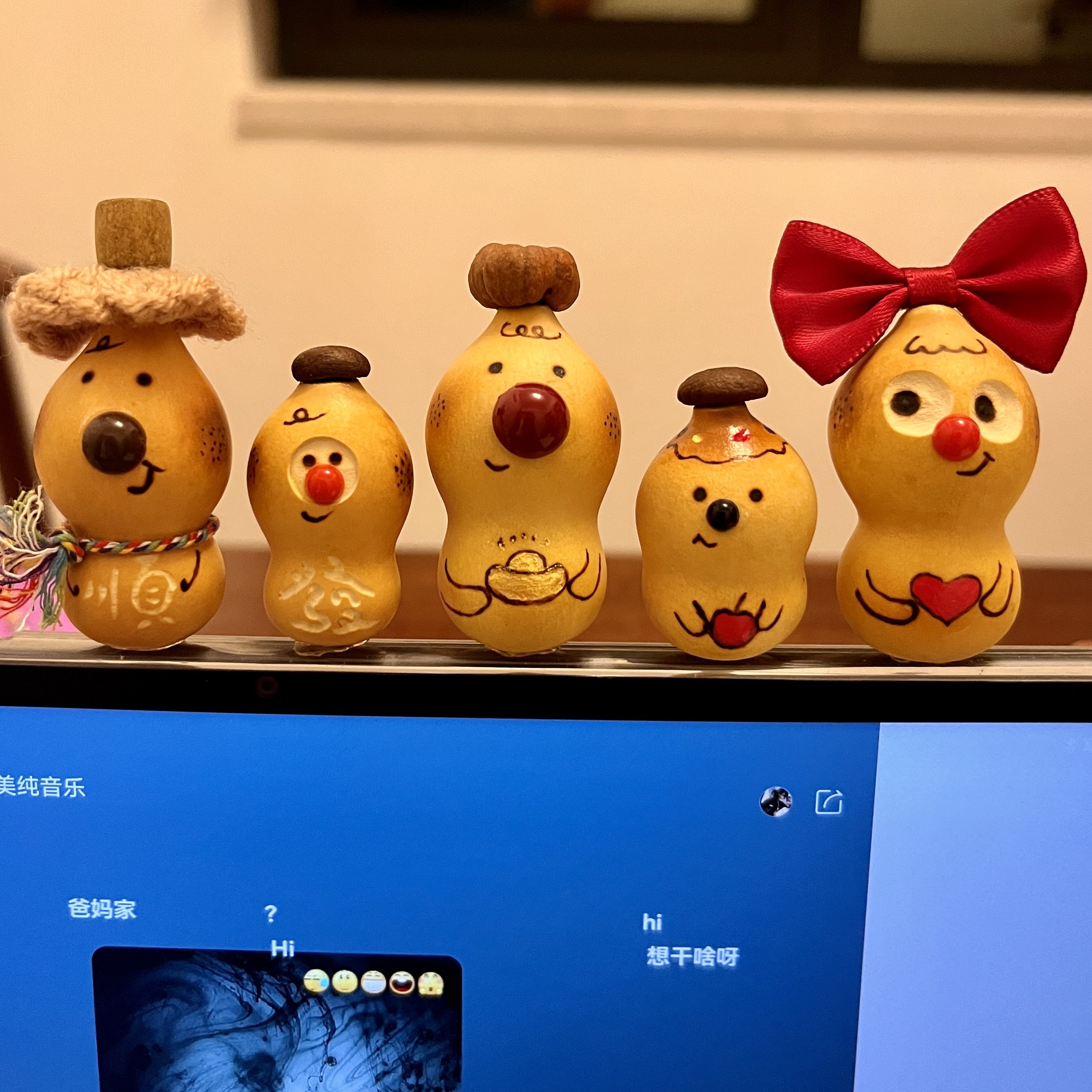 创意可爱天然迷你小葫芦汽车摆件平安招财治愈系解压工位车内饰品