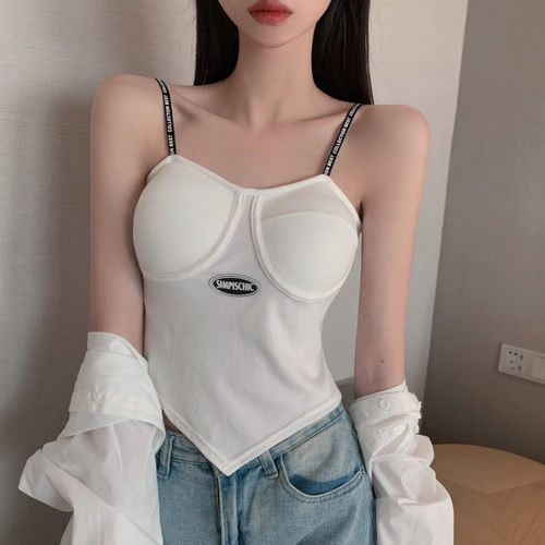 美背吊带性感肩带字母不规则