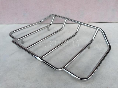 周红边箱出口专用美国哈雷大滑翔机摩托车电镀黑色专用顶架+靠背