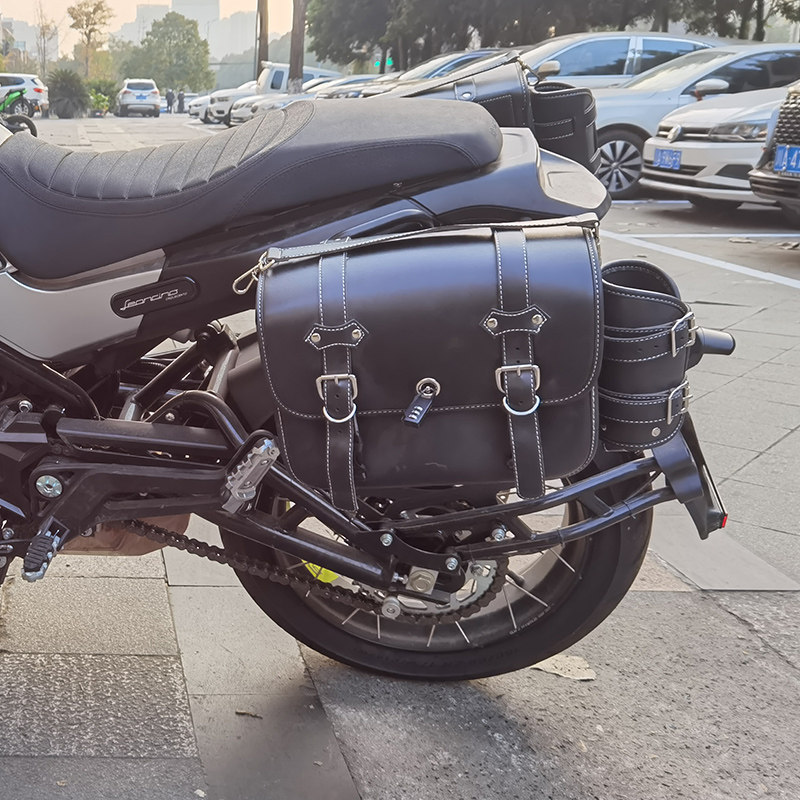 钱江贝纳利幼狮bj500-g摩托车改装快拆边包无损安装