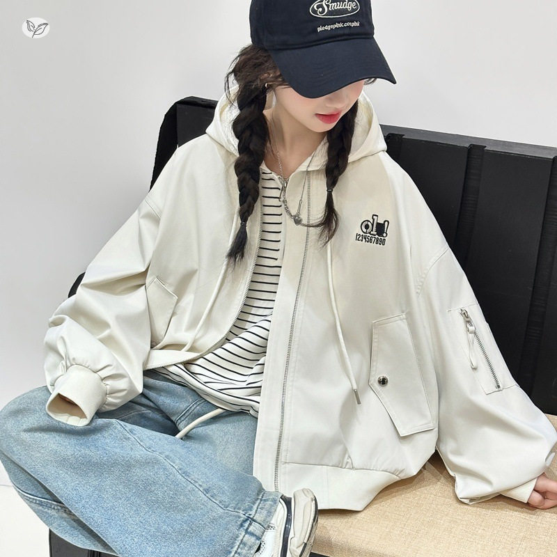 女童棒球服外套2026年春季新款中大童抽褶短款夹克衫洋气长袖上衣