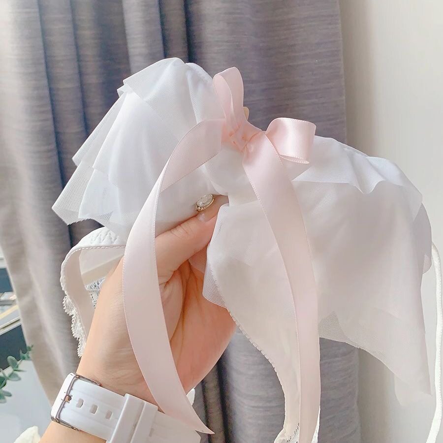 日系少女内衣女小胸聚拢无钢圈性感纯欲柔糯网纱荷叶边文胸罩套装