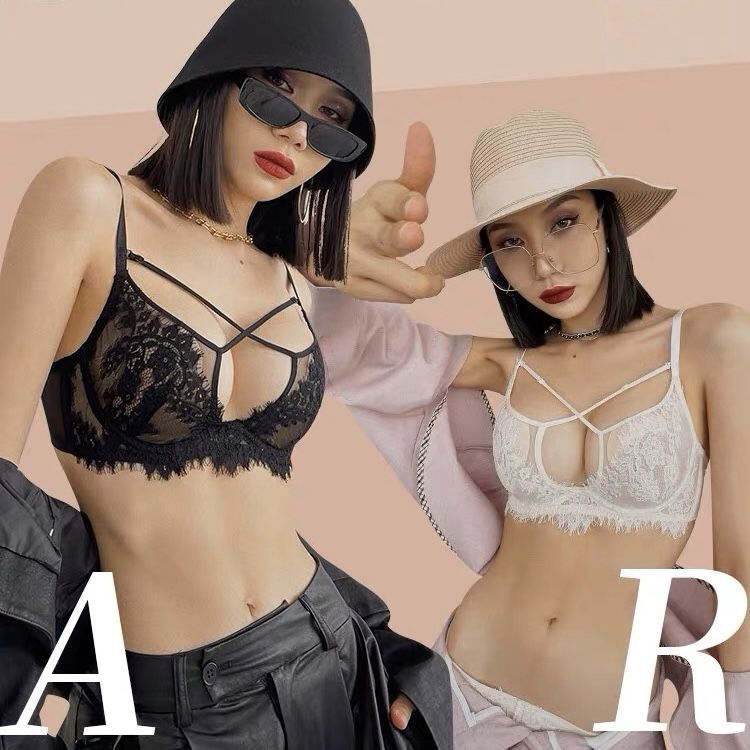 法式性感蕾丝钢圈聚拢收副乳文胸