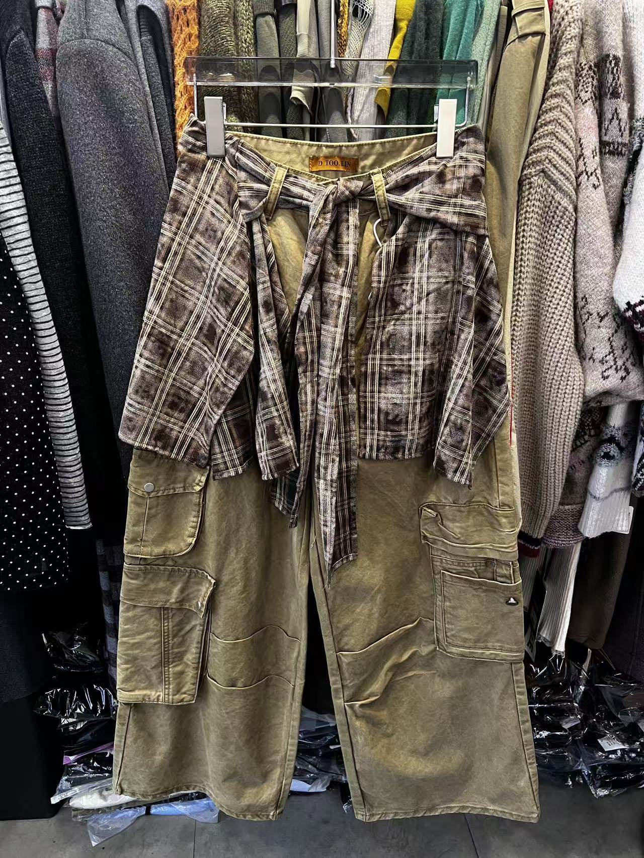 2026年春季新款韩版时尚百搭显瘦气质长裤女休闲裤阔腿裤两件套,女装/女士精品,休闲裤,淘宝优惠券,粉丝福利购,淘宝优惠卷