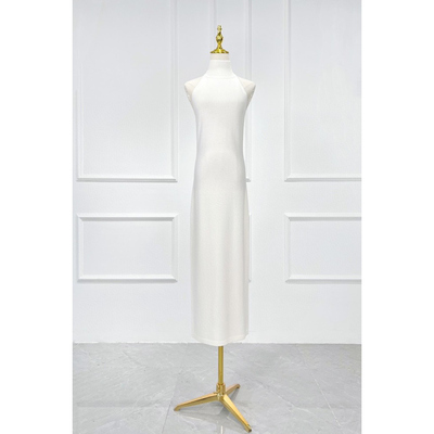 晚宴无袖立领气质针织女士连衣裙