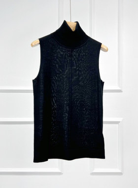 沃伦海龙 | Edith 云柔感德国扬子 美丽诺羊毛女士高领背心针织衫