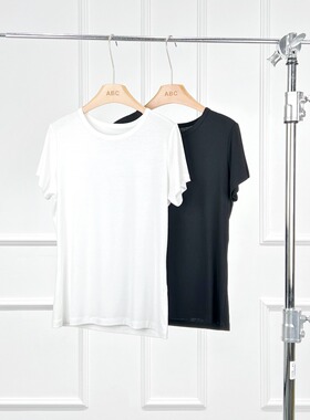 沃伦海龙 | Rasa 北欧风时髦百搭上衣 精细粘胶纤维圆领短袖T恤女