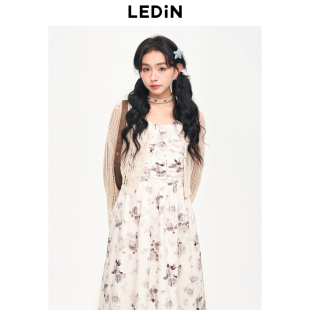 针织衫 设计感两穿线开衫 C2EDE2508 新款 乐町夏季