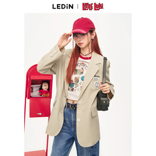 Little 学院百搭西装 Lulu联名 新款 外套C2BAE2104 乐町2024夏季