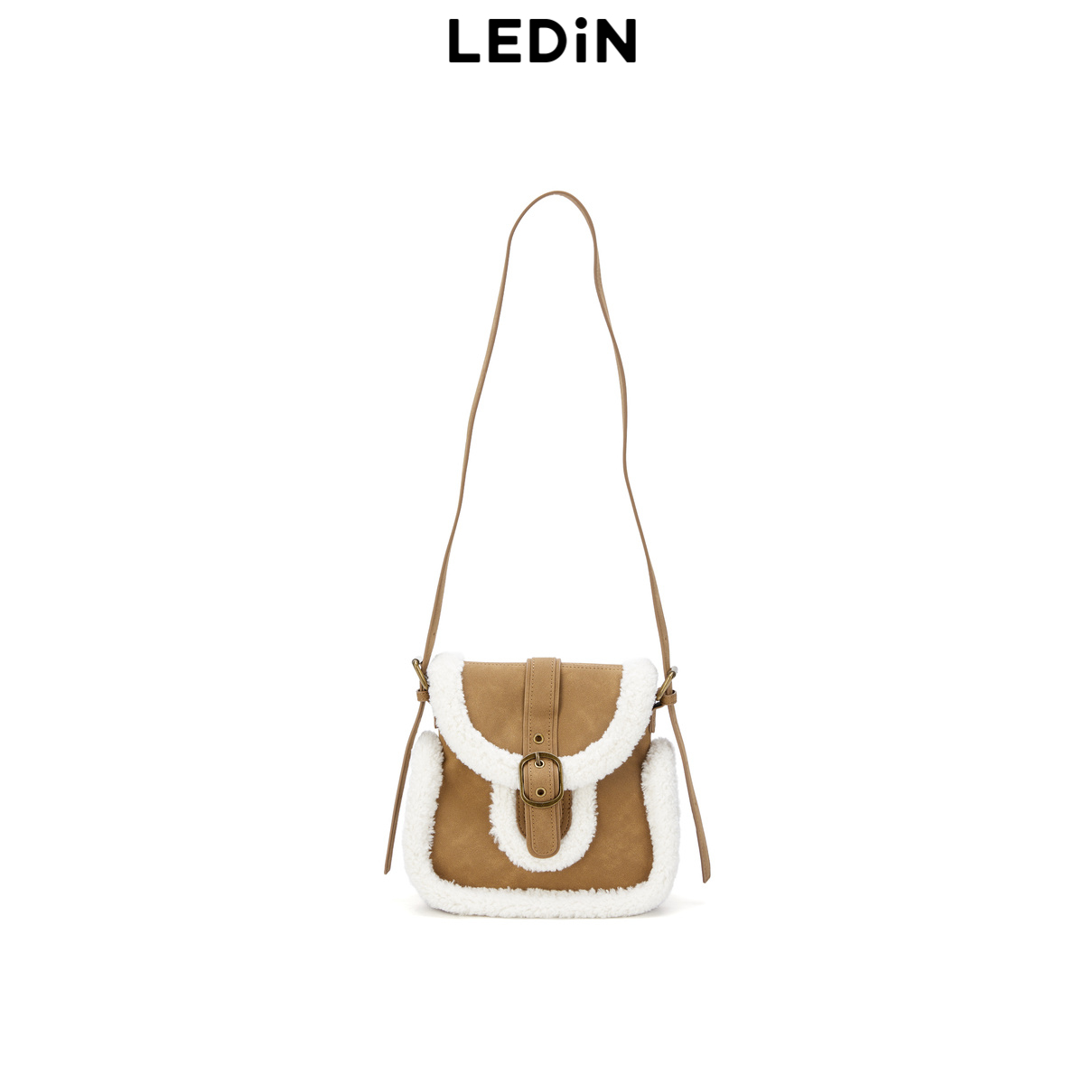 【商场同款】乐町2024年冬季新品复古斜挎包C2YFE4265