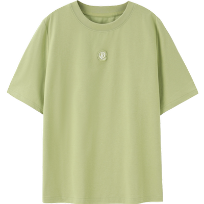 乐町夏季基础后背字母印花短袖T恤C1CNE2D02