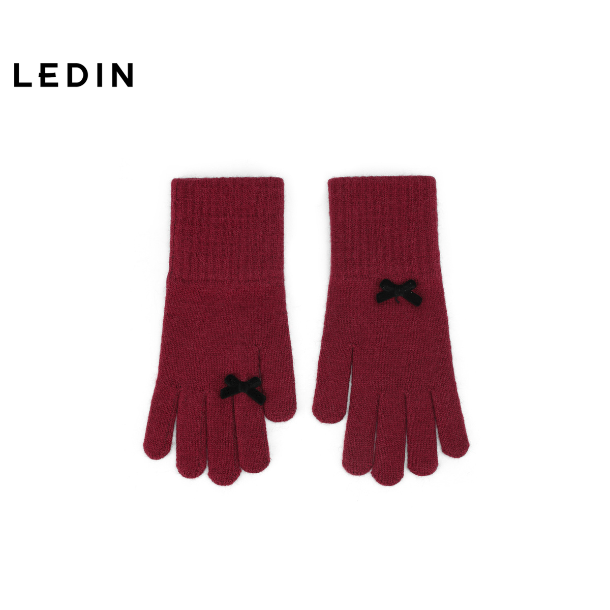 【商场同款】乐町2024年冬季新品蝴蝶结手套C1YIE4374