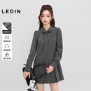 新款 乐町显瘦连衣裙女2025年冬季 质感裙子C1FAF4276 商场同款