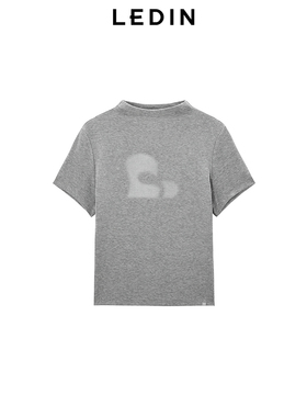 【商场同款】乐町2025春季新款小高领修身短袖T恤C2CNF1529*