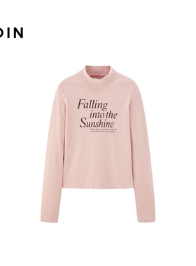 【商场同款】乐町冬季基础字母印花长袖T恤C2CPE4302