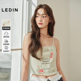 修身 乐町草莓吊带背心早秋新款 上衣内搭C1CQF3142 商场同款