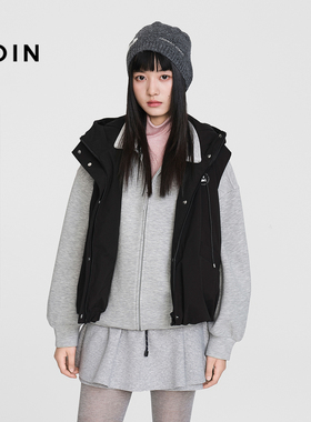 【商场同款】乐町连帽羽绒服马甲外穿女装2025冬季新款C2AHF4125