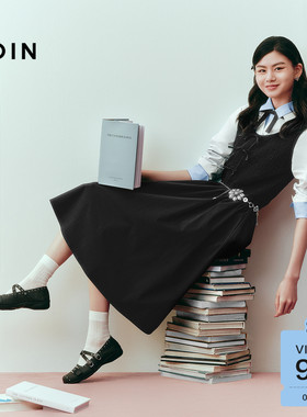 【商场同款】乐町异材质拼接连衣裙女夏季新款显瘦裙子C1FAG2413