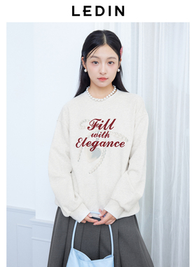 【商场同款】乐町韩系蝴蝶结印花宽松卫衣冬季字母卫衣C1CRE4