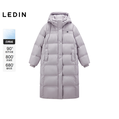 【商场同款】乐町长款连帽高充绒保暖羽绒服女冬季新款C2ACF4441