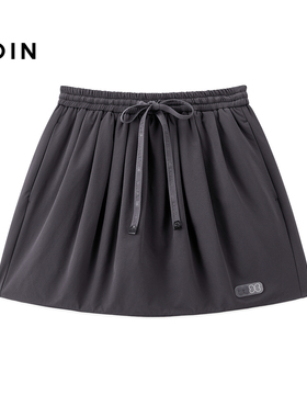 【商场同款】乐町轻运动半身裙秋冬新款抽绳设计A字短裙C2GEF4449