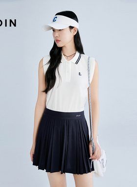 【商场同款】乐町简约POLO衫夏季新款撞色翻领针织背心C2CQF2706