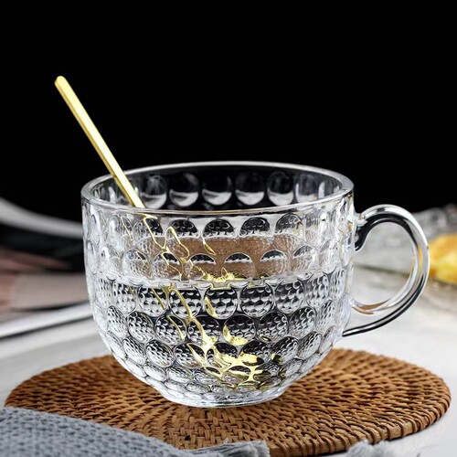 燕麦早餐杯可微波带盖勺家用茶杯