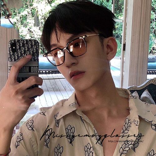 复古半透明彩色偏光街拍太阳镜潮