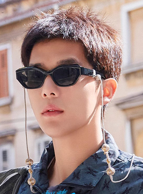 王安宇同款猫眼墨镜女高级感ins2023欧美风摆拍凹造型潮太阳眼镜