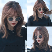 开车时尚 韩国个性 明星同款 墨镜女潮圆脸太阳镜小脸网红复古原宿风