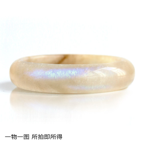 日光石月光石水晶手镯一物一图