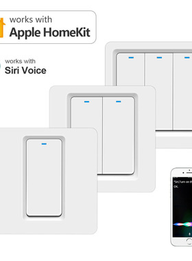 homekit扫码matter 单火零火86开关面板智能家居siri语音远程控制