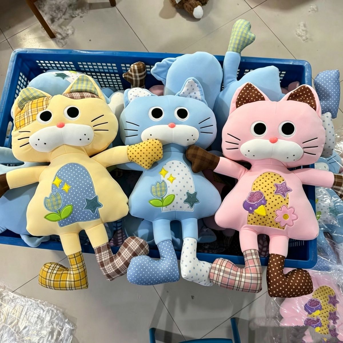 网红布艺猫毛绒玩具安抚抱睡玩偶哄睡陪睡公仔情侣生日礼物送女友