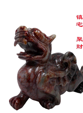 天然岫玉貔貅一对招财镇宅保平安