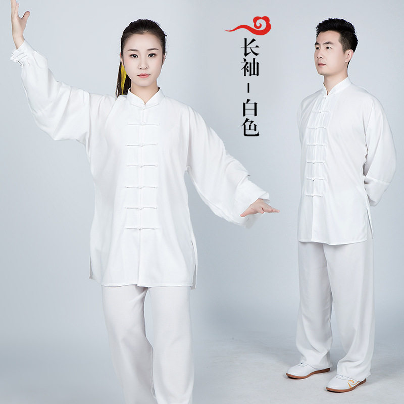 追风英雄太极服春夏棉麻练功表演