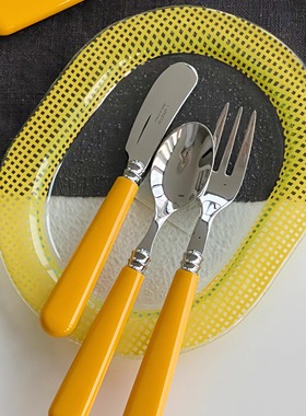 [YURUUI设计师]法国CAPDECO HELIOS太阳神系列向日葵橙不锈钢刀叉