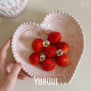 CASA白陶水洗粉心心盘 意大利VBC YURUUI设计师