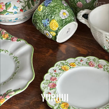 [YURUUI设计师]意大利VBC 春日花花系列餐具