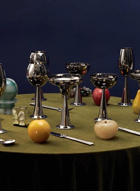 [YURUUI设计师]小众设计the coming不锈钢镜面酒杯马提尼酒杯家用