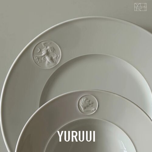 [YURUUI设计师]德国KPM阿卡迪亚系列希腊神话白瓷陶瓷餐盘