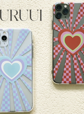 [YURUUI设计师]24 hatch原创小众设计爱心发射硅胶软壳宋妍霏同款