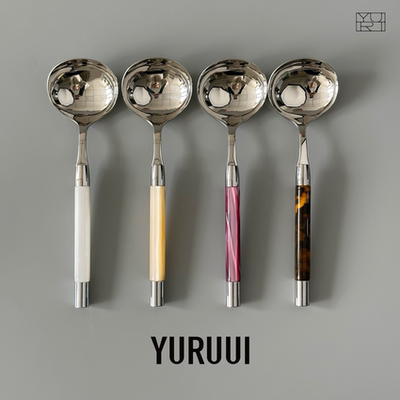 [YURUUI设计师]法国CAPDECO CONTY流光亚克力不锈钢拉面勺汤面勺