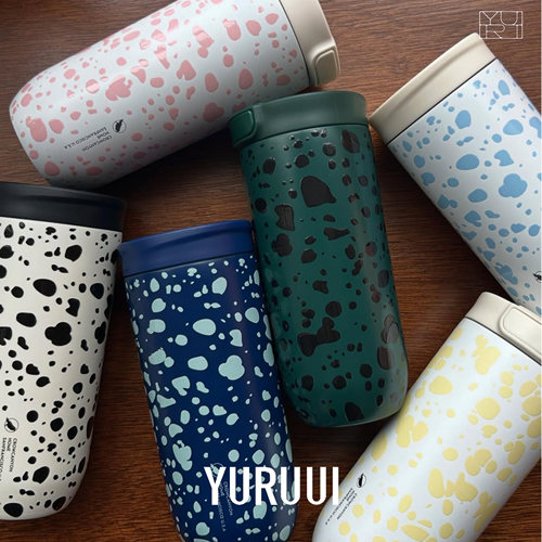 [YURUUI设计师]美国Crow Canyon经典泼墨搪瓷水杯保温杯