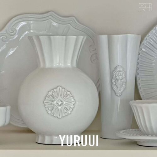 [YURUUI设计师]意大利VBC CASA黑陶浮雕花瓶摆件家居花瓶