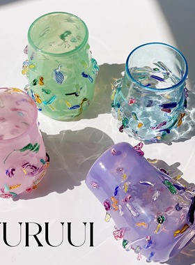 [YURUUI设计师]LISA STOVER CRAZY CANE彩色设计师玻璃杯美国进口