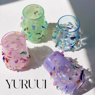 [YURUUI设计师]LISA STOVER CRAZY CANE彩色设计师玻璃杯美国进口