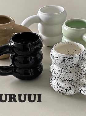 [YURUUI设计师]Cong studio国内设计师景德镇产胖胖陶瓷马克杯
